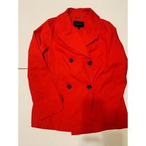 BANANA REPULIC Hot Pink Double Breasted Short Trench‎ Coat (size S)